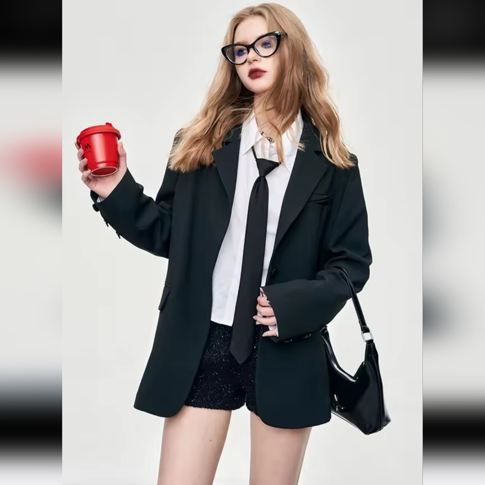 Black Women's Blazer Jacket NEW